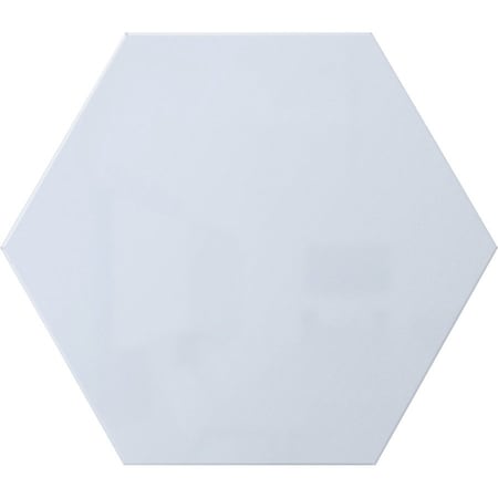 Ghent Hex LINK Powder-Coated Steel Whiteboard, Magnetic, 18'' x 21, Soft Blue HEXS1821SB