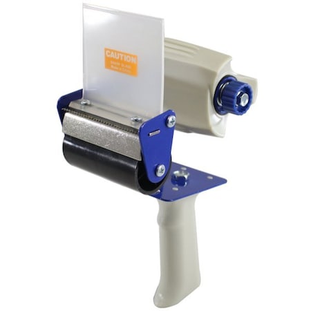 Intertape Hand and Desk Dispenser, 3 in Max. Tape Width, 3 in Core, Ergonomic Pistol Grip, Blue DISPCST