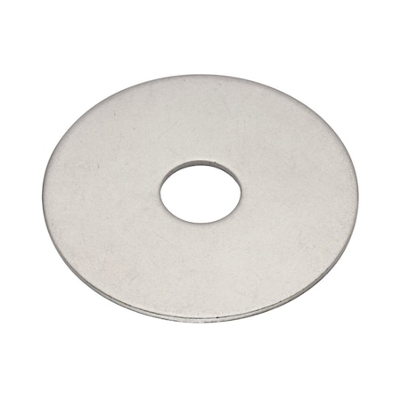 Zoro Select Flat Washer, For Screw Size 3/8 in , Steel Plain Finish Z0470-A
