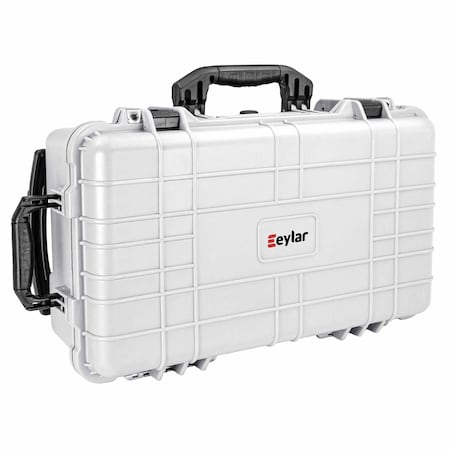 Eylar 22in Carry-On Travel Roller Gear Hard Case Waterproof w/ Foam White SA00034-WHI