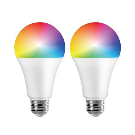 Infibrite A21 WiFi Smart LED Light Bulb, 12W 1100LM, Alexa/Google/SIRI, ETL and Energy Star, 2PK IB-008-1-12W-WH-2PK