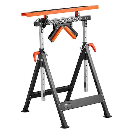 Vevor 4-in-1 Polished Roller Stand Max Load 440 lb Adjustable 33-50 in for Woodworking YH-WB004