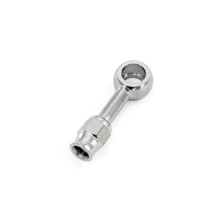 Hps Performance Straight -3 Compression Teflon Hose End to AN Female with 10mm Banjo for PTFE Hose, Stainless Steel 350-0003SSB