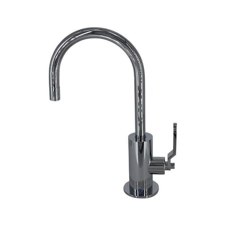 Mountain Plumbing Point-of-Use Drinking Faucet with Round Body and Industrial Lever in Matte Black MT1843-NLIH/MB
