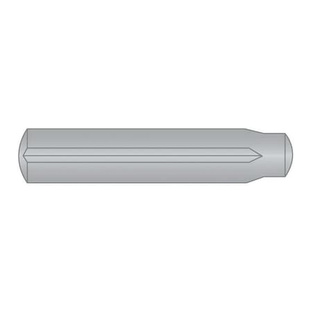 Huyett Type A3 Grooved Pin, 300 Stainless Steel, 0.188 in Dia x 0.185 in Small End Dia x 1.375 in Length GPS-0187-1375A3