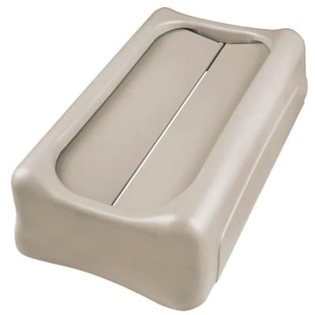 Rubbermaid Swing Lid, 23 gal, Plastic, Beige, For: 15-7/8 and 23 gal Slim Jim Containers FG267360BEIG