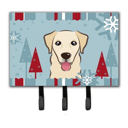 Carolines Treasures Winter Holiday Golden Retriever Leash and Key Holder BB1748TH68