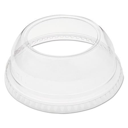 Dart Open-Top Dome Lid, Fits 9 oz to 22 oz Plastic Cups, Clear, 1.9 in. Dia Hole, 1000PK DLW662
