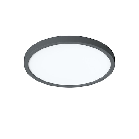 Afx Eon 14in. LED Flush Mount - 28W - Black EONF14LAJD1BK
