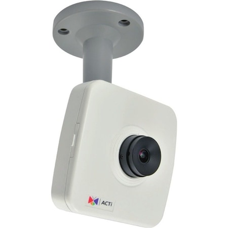 Acti 1MP Cube with Basic WDR, Fixed lens, f4.2mm/F1.8 HOV:53.8 Degree, H.264, 720p/30fps, DNR, B E11A