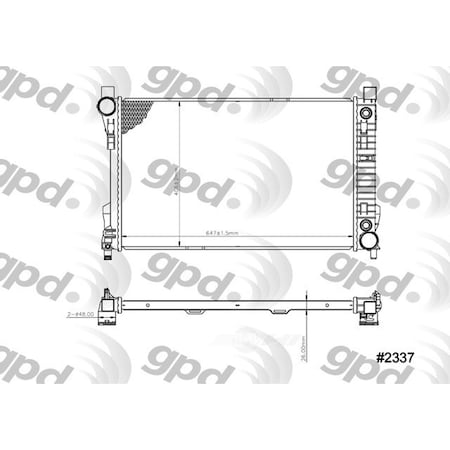 Global Parts Distributors Radiator 2337C