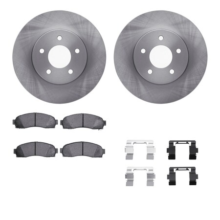 Dynamic Friction Co DFC Brake Rotor- Heavy Duty Brake Pad includes Hardware 6412-47034