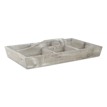 Homeroots 21" Gray Solid Wood Box 488021