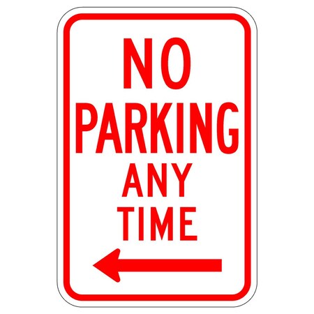 Sign Solutions Usa Parking Sign, 12 in W, Aluminum Sign, White DUS06HWT1218R7-1L