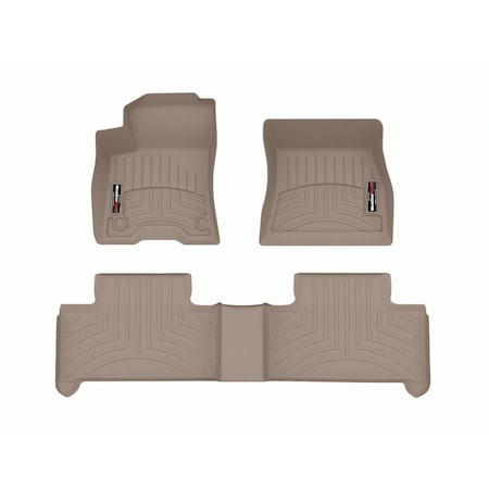 Weathertech Tan, Front and Rear Floorliners 451772-1-2