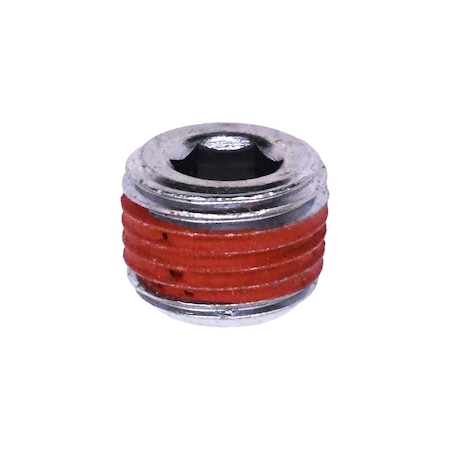 Auveco 5/16inHex Countersunk Pipe Plug, 25PK 24252