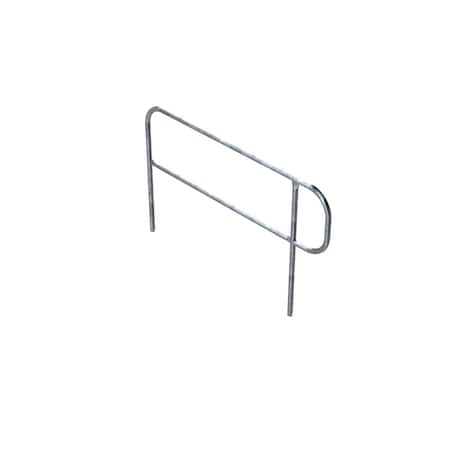 Safety Rail Pit Finish, 5Ft, Galvanized 400403