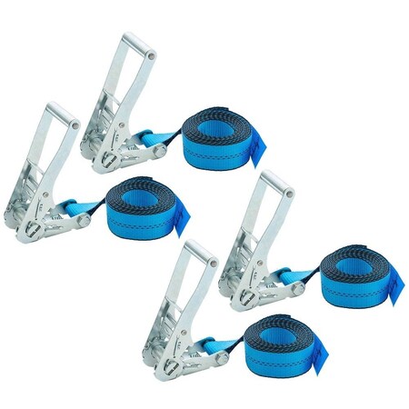 Mytee Products 2in x 10ft Endless Ratchet Tie Down Strap - Blue Heavy Duty Webbing, 3..., 4PK RS210ENDL-Bx4