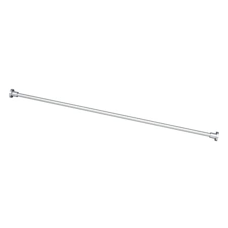 Gatco Modern Minimalist 60" Shower Rod Set, Chrome 829C