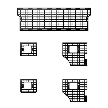 Putco Molle Panel, Use To Mount Bags/ Trail Gear/ Tools/ High Lift Jacks/ Axes/ Shovels/ RotopaX/ Maxtrax 195102