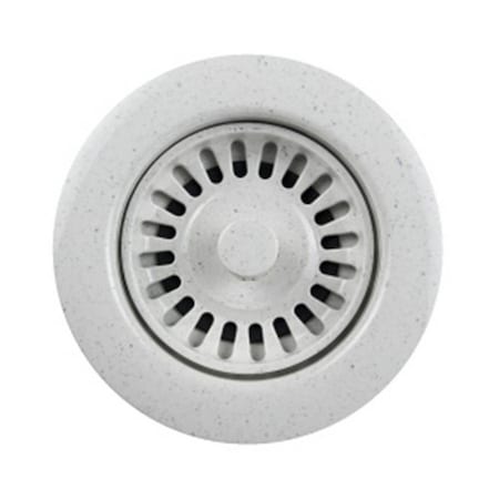 Houzer 3.5 in. Speckled Granite Disposal Flange Plastic White 190-9566