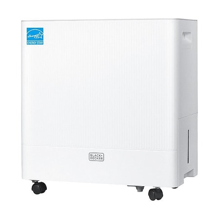 Black & Decker Portable Dehumidifier, White, 8 7/8" D BDM22WCDA