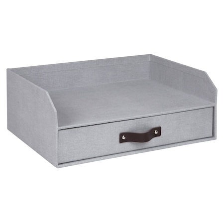 Bigso Walter Letter Tray, 11 x 13.1 x 5.2 Inches, Ash Color, 3PK 8541C6249LEA648