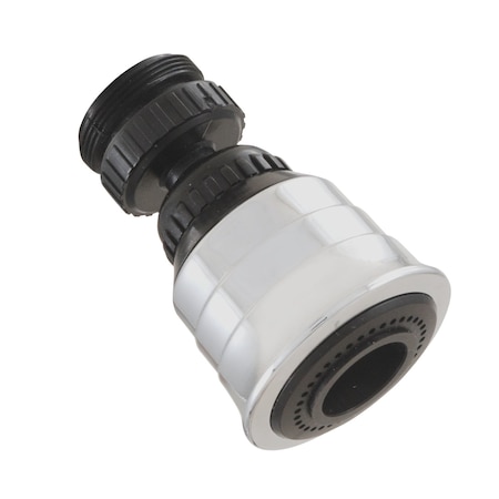 Ldr Dual Thread 15/16 in.-27M x 55/64 in.-27F Chrome Plated Swivel Aerator 500 2180BK