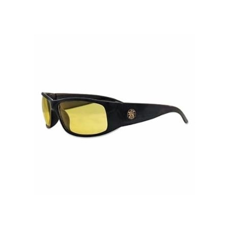 Smith And Wesson Elite, Safety Glasses, Amber Polycarbonate Lens, Anti-Fog, Black, Nylon 412-21305