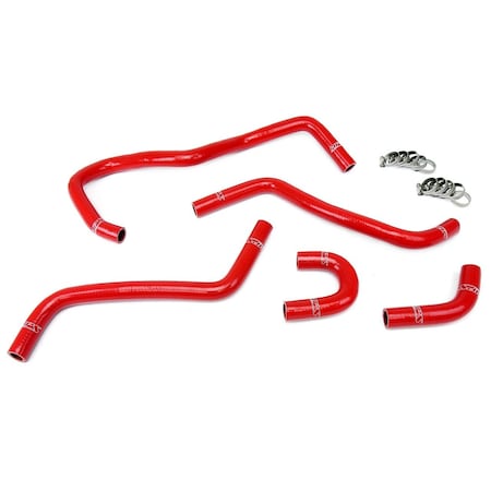 Hps Performance High Temp Reinforced Silicone Radiator Coolant Hose Kit, Red, 57-1345-RED