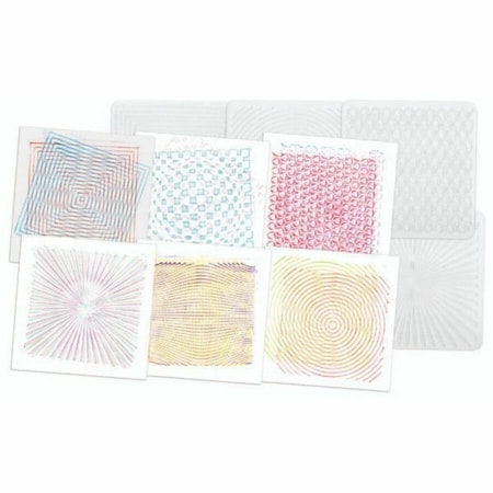 Roylco Optical Illusion Rubbing Plates, 6 Per Set, 12PK 5841