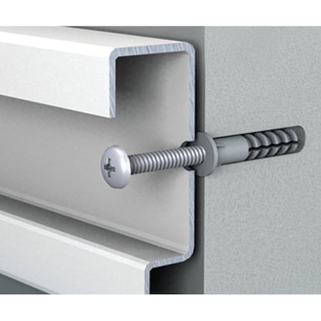 Closetmaid ShelfTrack Mounting Hardware, Steel, White 2876