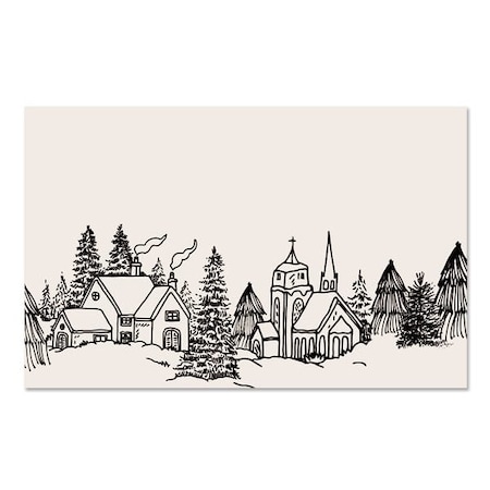 Nashville Wraps Winter Toile Enclosure Card, 3.5x2.25, 50PK AC7171