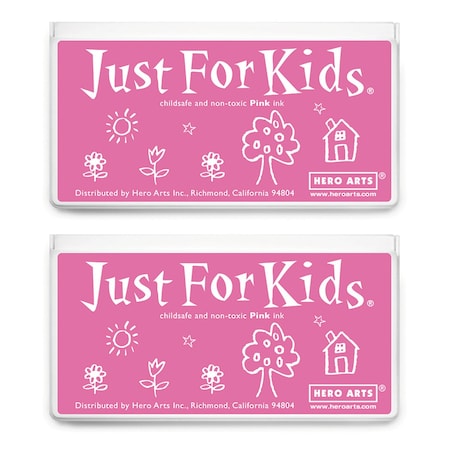 Hero Arts Jumbo Just for Kids Stamp Pad, Pink, 2PK AF480