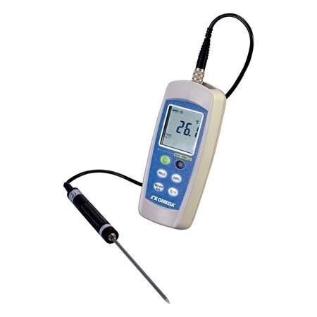 Omega HANFD HELD THERMOMETER WOTH 100OHM RTD PROBE HH370