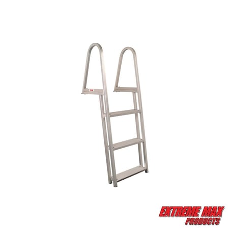 Extreme Max 3005.3377 Aluminum Pontoon/Dock Ladder - 3-Step 3005.3377