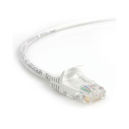 Ezgeneration 10 ft White Snagless Category 5e- 350 MHz- UTP Patch Cable EZ535561