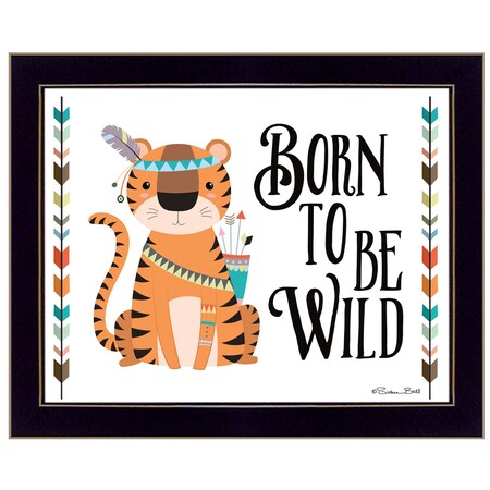 Homeroots Born to be Wild 1 Black Framed Print Wall Art 415704