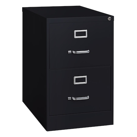 Hirsh 18" W 2 Drawer Vertical File Cabinet, Black, Legal 14413
