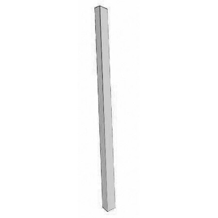 Aarco , Extruded Aluminum Clear Satin Anodized, 4 in D, 2 PR BM2x4