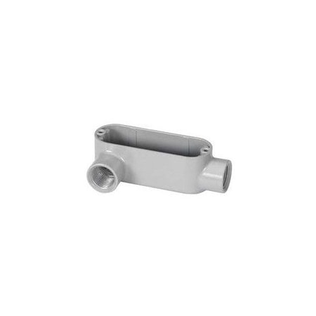 Bridgeport 1-1/4 in LL-Style Aluminum Conduit Body with Cover and Gasket LL-48CG