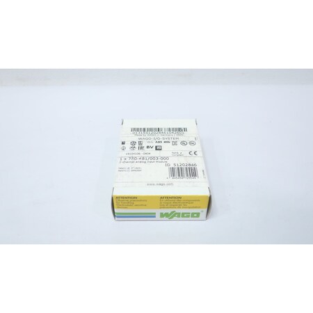 Wago 2-CHANNEL ANALOG INPUT MODULE 750-481/003-000