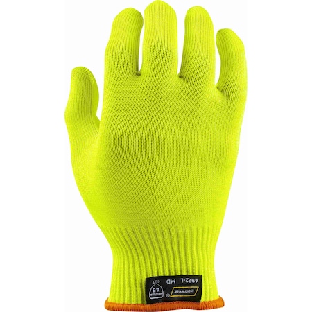 Ironwear 13 Gauge Multi Fiber Knit A5 Cut Resistant Glove, Lime, 3X-Large 4972-L-3XL