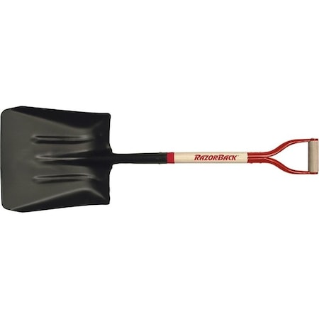 Union Tools Coal and Street Shovel, 1312 in W Blade, 1412 in L Blade, Steel Blade, Hardwood Handle 54109