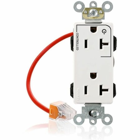 Leviton PlugsandReceptacles, 20A, 125VAC, Wht, Nylon M1636-1CW