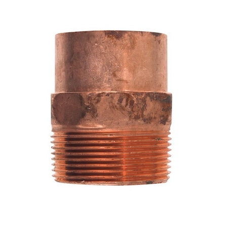 Nibco 1-1/2 in. Copper X 1-1/2 in. D MIP Copper Pipe Adapter, 10PK CP-W01290D