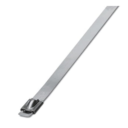 Phoenix Contact Cable Tie, 520 mm L, Silver, 304 Stainless Steel, 1335 N Strength 3240816