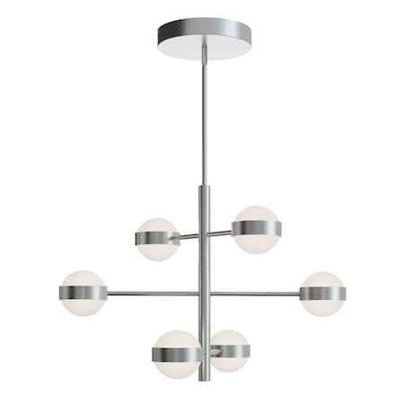 Afx Verona 6in Light LED Pendant Light, Satin Nickel VRNP3X6LAJUDSN
