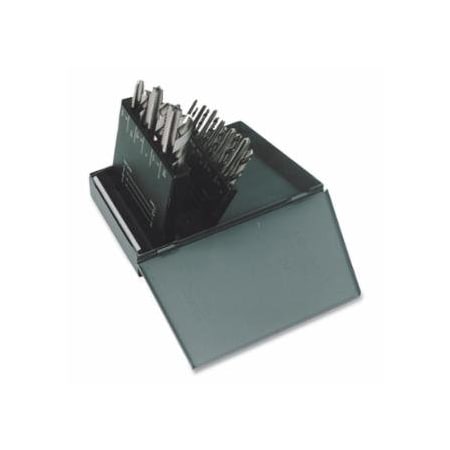 Greenfield Threading HTGP Bright Jobber Drill and Plug Hand Tap Set, 18-Pc 890-330083