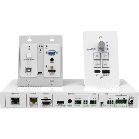Siig WALLPLATE DESIGN ALLOWS YOU TO SELECT AND SWITCH BETWEEN ANY OF THE 2 SOURCE DEV CE-H23Z11-S1